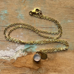 Purple Eraser Necklace- One of a Kind