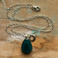 Teal Drop Necklace- One of a Kind