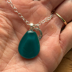 Teal Drop Necklace- One of a Kind