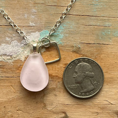 Pale Pink Charm Necklace- One of a Kind