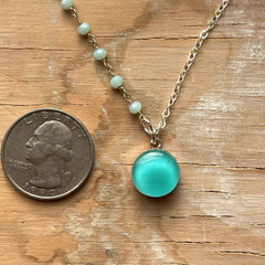 Aqua Ella Necklace- One of a Kind