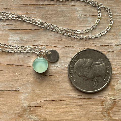 Mint Eraser Necklace- One of a Kind
