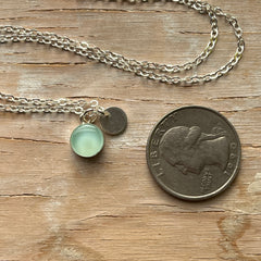 Mint Eraser Necklace- One of a Kind
