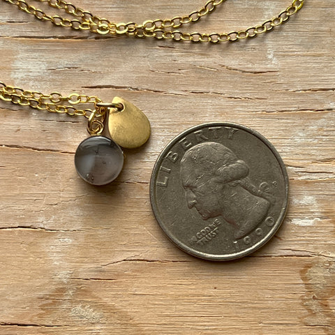 Marble Drop Eraser Necklace- One of a Kind