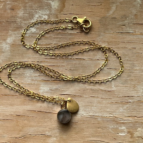 Marble Drop Eraser Necklace- One of a Kind