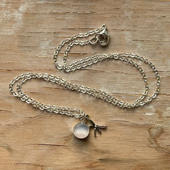 Pale Pastel Dragonfly Eraser Necklace- One of a Kind