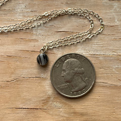 Streaky Grey Claire Necklace- One of a Kind