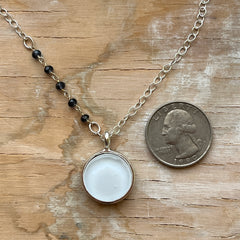 White Sapphire Necklace- One of a Kind