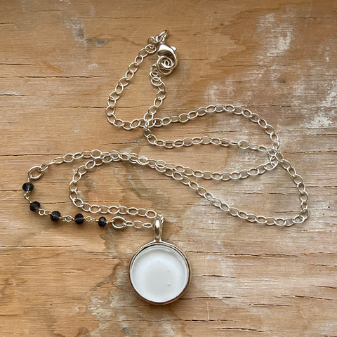 White Sapphire Necklace- One of a Kind