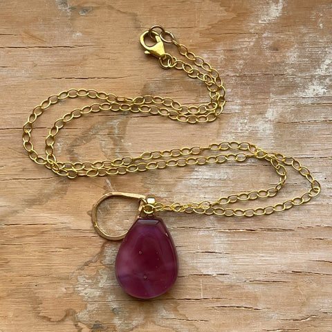 Rose Drop Necklace- One of a Kind