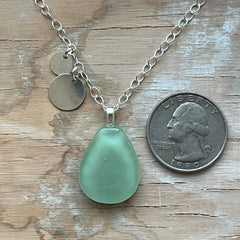 Mint Drop Necklace- One of a Kind