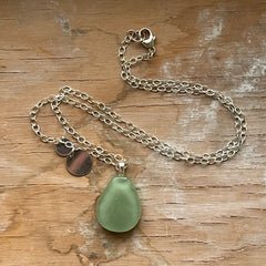 Mint Drop Necklace- One of a Kind
