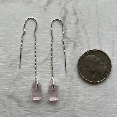 Pink Threader Earrings- One of a Kind