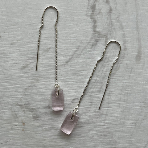 Pink Threader Earrings- One of a Kind