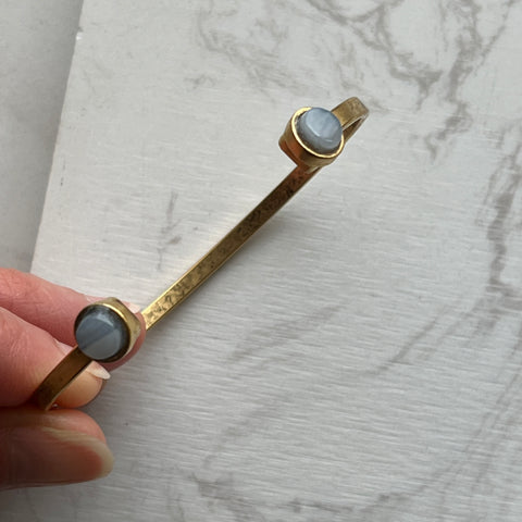 Swirly White Carmen Cuff- One of a Kind