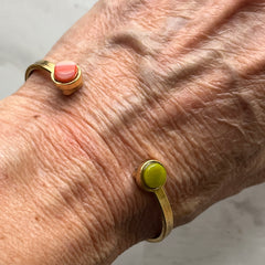 Coral & Mustard Carmen Cuff- One of a Kind