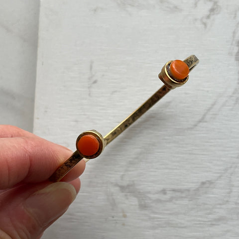Orange Carmen Cuff- One of a Kind