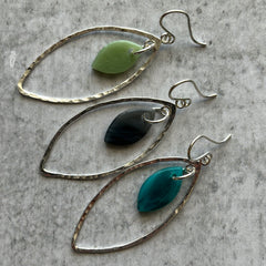 Sterling Marquise Earrings