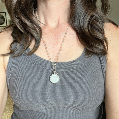 Neutral Moonstone Necklace- One of a Kind