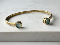 Carmen Cuff Bracelet- Mint Green