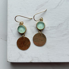 Little Georgia Earrings- Mint Green