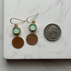 Little Georgia Earrings- Mint Green