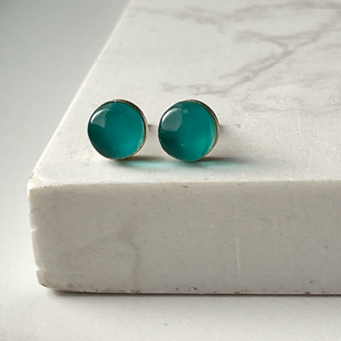 Maria Stud Earrings- If Turquoise & Teal had a Baby