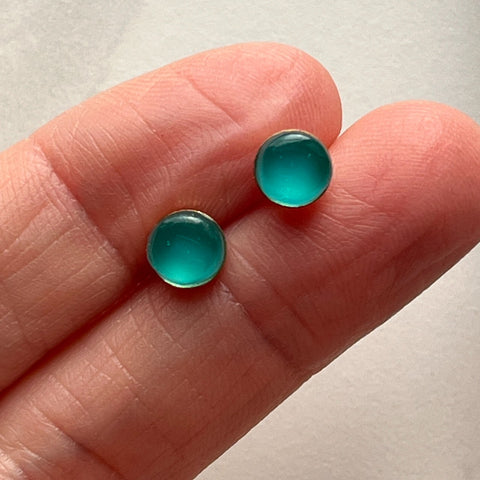 Maria Stud Earrings- If Turquoise & Teal had a Baby