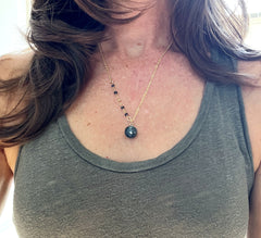 Swirly Grey Ella Necklace