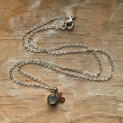 Kitty Eraser Necklace- One of a Kind