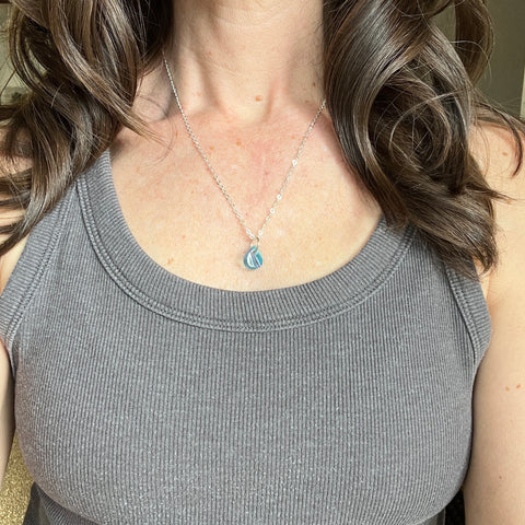 Ocean Drop Necklace- One of a Kind