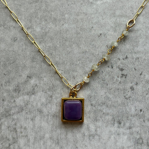 Purple Ivy Necklace- One of a Kind