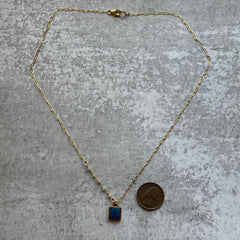 Royal Blue Ivy Necklace- One of a Kind