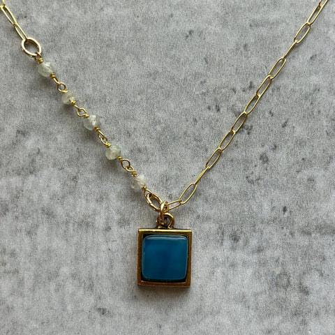 Royal Blue Ivy Necklace- One of a Kind