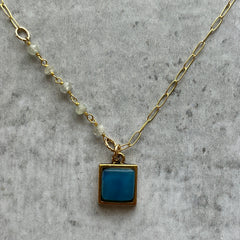 Royal Blue Ivy Necklace- One of a Kind
