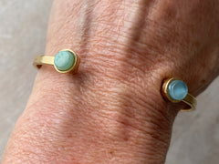 Carmen Cuff Bracelet- Light Blue & Mint